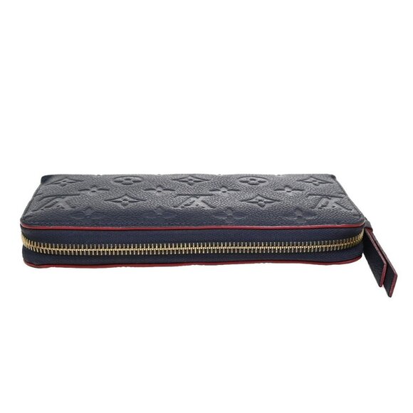LOUIS VUITTON Zippy Long Wallet Monogram Empreinte Leather Blue - Picture 5 of 5